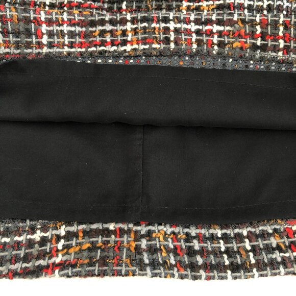 The Limited Colorful Lined Polyester Blend Tweed Mini Skirt Multi Sz 6 - Picture 8 of 11